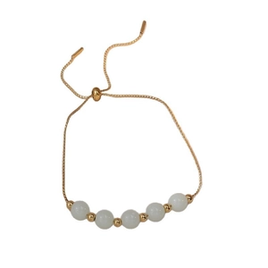 Vintage armband met lichtgevende stenen en verstelbare gouden ketting voor dames