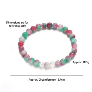 Bracelet en perles baroques faites à la main avec perles de pierre colorées