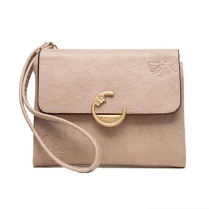 Women Retro PU Leather Short Wallet Floral Embossed Gold Metal Buckle Wristlet Zipper Coin Purse Card Holder Handbag