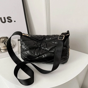 Sac À Bandoulière Matelassé Élégant Nylon Rembourré Léger Sac À Épaule Pour Femmes Usage Quotidien