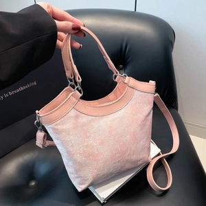 Elegante Borsa Tote Jacquard Da Donna Elegante Borsa A Mano Con Rifiniture In Pelle PU Con Tracolla Regolabile Borsa A Tracolla