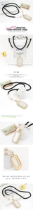 Macro shot of long bohemian necklace featuring white gemstone pendant and black beaded chain