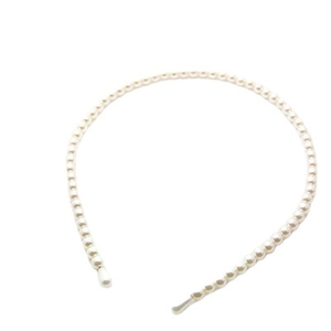 Elegante Cerchietto con Künstliche Perle Sintetiche per Donna Semplice Bianco Alice Band Accessori per Capelli per Festa Matrimonio