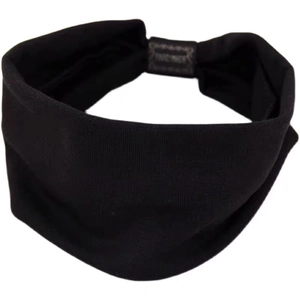 Elastic Knitted Cotton Wide Headbands Solid Color Hair Bands For Women Yoga Sports Makeup Hair Accessories