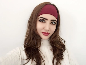 Fashionable wine red cotton yoga headband for women with wide elastic hair wrap