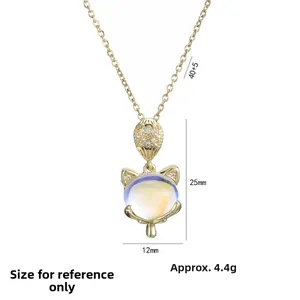 Détails du pendentif renard avec dimensions de 25 mm de hauteur et 12 mm de largeur