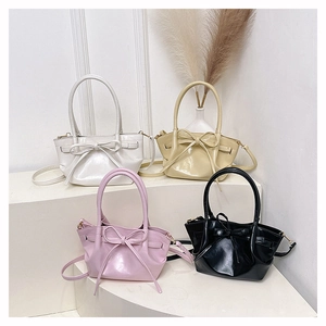 Detailed comparison of leather handbag colors including white, beige, pink, and black