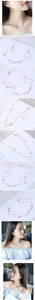 Detailed view of multiple rose gold star pendants on a delicate titanium steel chain