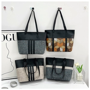 Detailed comparison of four minimalist PU tote bags featuring various textures and patterns