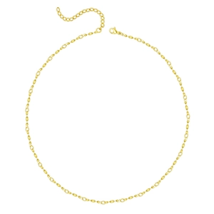 Elegante collar de cadena de ondas retorcidas doradas para mujer con cierre ajustable