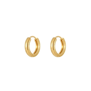 Pendientes De Aro De Acero Inoxidable Chapados En Oro De 18K Estilo Croissant Joyería Minimalista Elegante Para Mujer