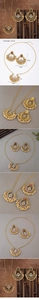 Détails de parure bijoux ethnique avec dimensions et pampilles de perles blanches