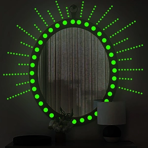 Luminous Wall Stickers Glow In The Dark PVC Fluorescent Decals For Kids Room Bedroom Crown Heart Dots Decor