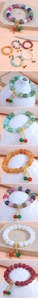 Vue détaillée du bracelet en résine effet craquelé avec spécifications et pompon