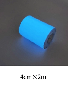 Luminous blue anti-slip tape 4cm x 2m roll for safety stair marking and stage warning