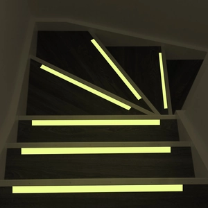 Glow-in-the-dark luminous anti-slip safety tape for stairs in dark environment