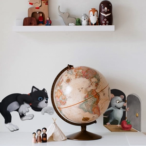 Adesivi murali 3D gatto e buco del topo con ombre realistiche per decorazione d'interni