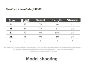 Detailed size chart for women slim fit t-shirt showing bust and length measurements