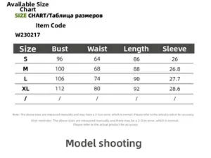 Tableau des tailles pour robe à fleurs avec mesures de poitrine de taille et longueur