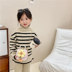 Mini Sac Besace À Fleurs Sac Bandoulière Cuir PU Poignée En Künstliche Perles Chaîne Métallique Enfants Fillettes Mignon Quotidien