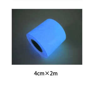 Blue luminous glowing tape for stairs with 4cm width and 2m length specifications
