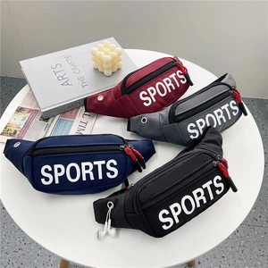 Sports Waist Bag Oxford Cloth Letter Print Fanny Pack Chest Bag For Women Men Casual Outdoor Daily Matching Crossbody Bag