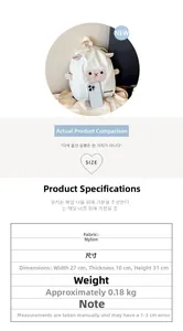 Spécifications détaillées de taille pour le sac à dos enfant mouton blanc en nylon léger