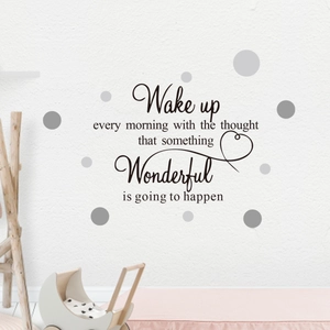 Sticker Mural avec Devise Anglaise Inspirante Décalcomanie en PVC Amovible pour Chambre Salon Décoration Artistique Maison