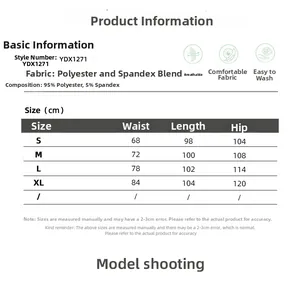 Tableau des tailles pour jupe midi noire avec détails de taille, hanches et longueur