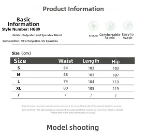 Tableau des tailles pour pantalon large décontracté femme avec mesures taille et hanches