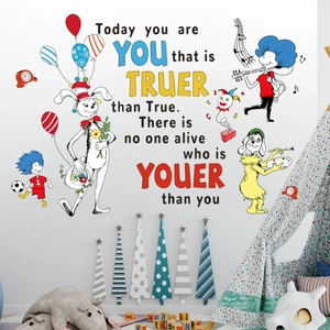Dettaglio degli adesivi murali mondo sottomarino per cameretta dei bambini Dr. Seuss