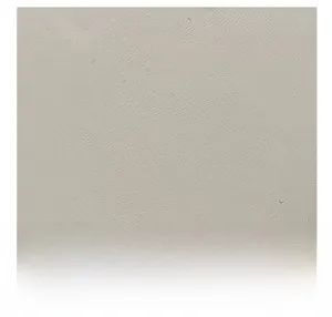 Close-up of the light gray synthetic leather with a fine micro-grain texture