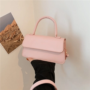 Vintage PU Leather Underarm Bag For Women Fashion Small Square Shoulder Bag With Magnetic Clasp Crossbody Handbag Daily Bag
