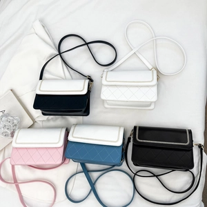 Chic quilted crossbody bags in multiple colors featuring elegant diamond stitching