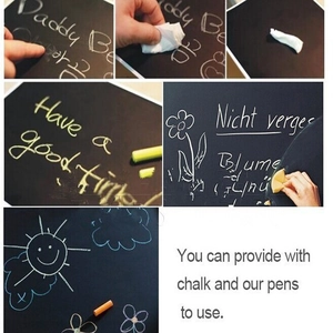 Removable chalkboard wall sticker for kids early education with easy wipe matte finish