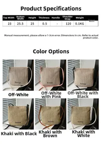 Detailed size chart and multi-color options for the Summer woven straw tote bag