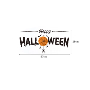 Adesivo murale ragno Halloween con dimensioni 57x28cm per decorazioni da interni