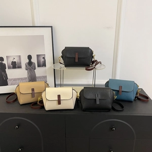Chic women's crossbody shell bags in five colors with textured faux leather finish