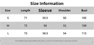 Detailed size chart for black sheer French blouse showing S, M, and L measurements