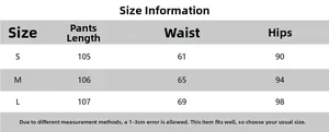 Detailed size chart for high waist satin maxi skirt showing S, M, and L measurements