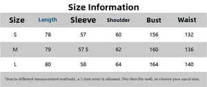 Tableau des tailles détaillé pour chemise femme à manches longues avec mesures en cm