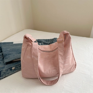 Borsa a Spalla Grande Capacità Donna Plissettata Tote Bag Tracolla Regolabile Moda Casual Hobo Borsa a Tracolla Quotidiana