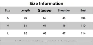 Tabella taglie per camicia da donna in cotone con misure in CM per le taglie S, M, L