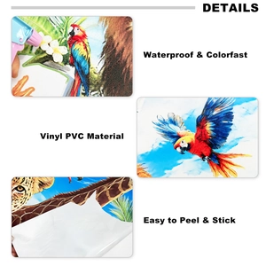 Detalle de vinilo PVC impermeable y adhesivo de fácil aplicación para pegatinas de pared