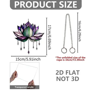 Größentabelle für 17cm Gnom-Acrylanhänger mit Maßen der Kette und flacher 2D-Detailansicht