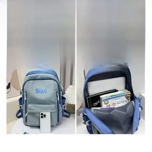 Internal view of a multi-compartment backpack with dedicated laptop sleeve and spacious interior