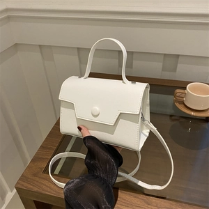 Sac à Bandoulière Rétro en Cuir PU pour Femmes Sac Croisé Minimaliste avec Poignée Supérieure et Boucle Magnétique Sac de Mode