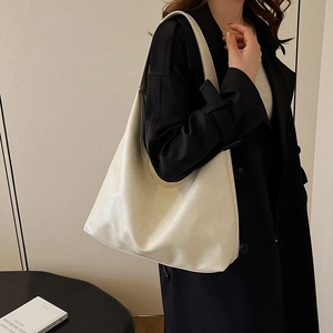 Sac Fourre-tout en Cuir PU de Grande Capacité pour Femmes Sac à Épaule Hobo Minimaliste Sac à Main de Navetteur Décontracté