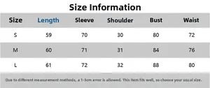 Tabella delle taglie dettagliata per camicia da donna in cotone con maniche a sbuffo