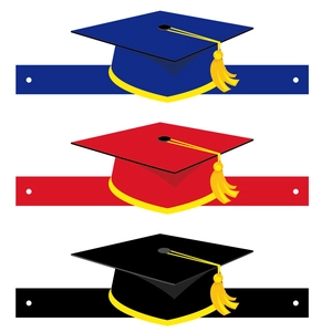 Tocco Laurea Cappello Accademico di Carta Accessori Fotografici Per Feste Con Nappina Gialla Decorazione Per Cerimonia Scolastica